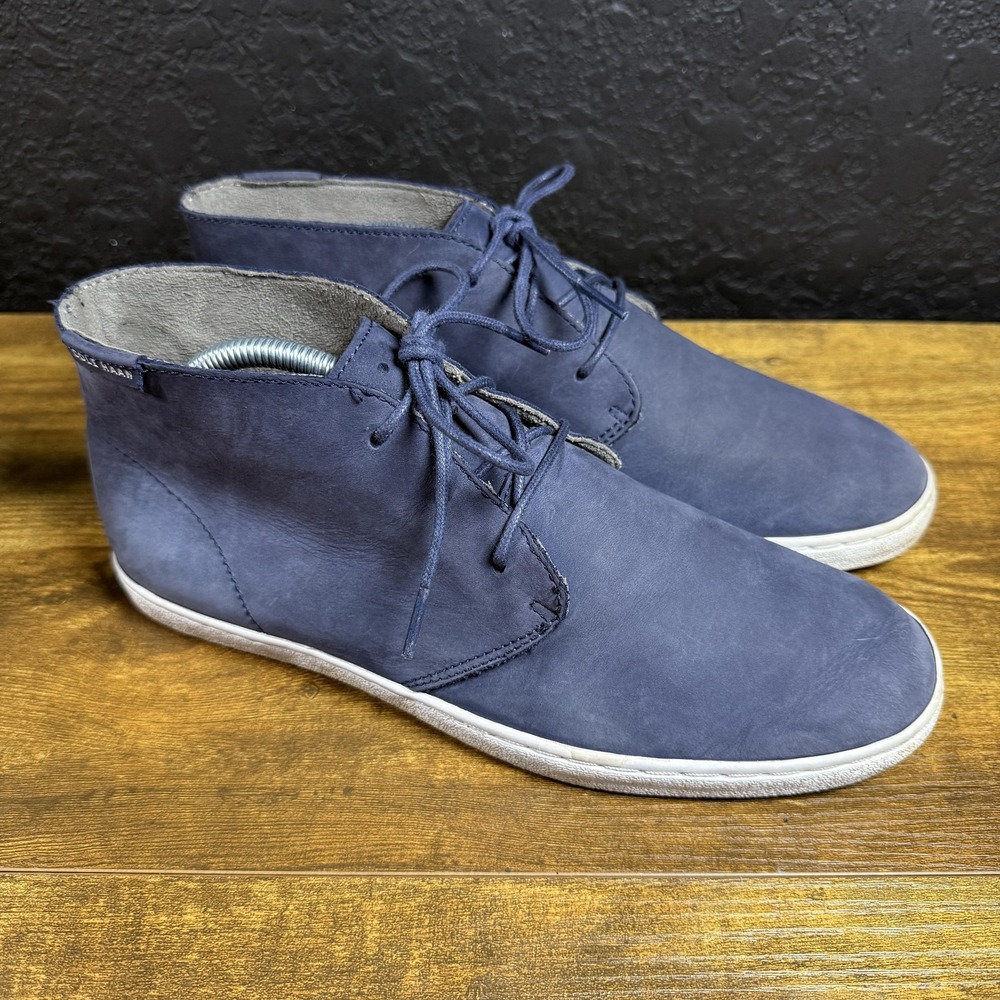 Cole Haan Pinch Maine C21071 Blue Leather Chukka Boots Mens 8.5M